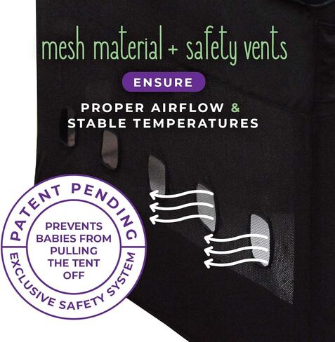 ميليارد خيمة تعتيم باك ان بلاي، مظلة لعب للاطفال مع فتحات امان (الخيمة فقط، لا تتضمن العبوة ان بلاي) in Kuwait