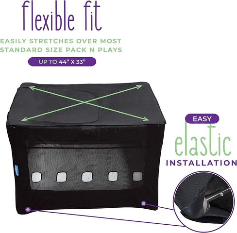 ميليارد خيمة تعتيم باك ان بلاي، مظلة لعب للاطفال مع فتحات امان (الخيمة فقط، لا تتضمن العبوة ان بلاي) in Kuwait