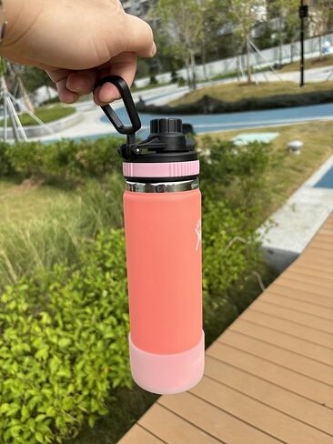 Lid for Hydro Flask Wide Mouth, Lids for Hydro Flask 16 20 24 32 40 OZ Wide Mouth, Auto Flip Lid Replacement Cap Sport Lid for HydroFlask Water Bottle, Top Accessories for Simple Modern Bottle-Black in Kuwait