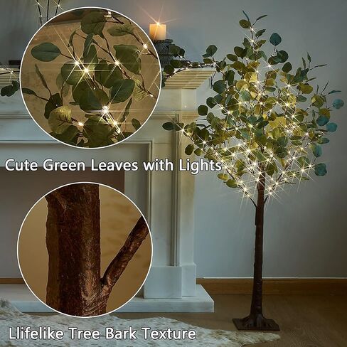 Fudios Lighted Olive Trees Artificial 4ft 160 LED Fairy Light for Decoration Inside Outside, Lit Fake Tree Electric Greenery Lights for Christmas Wedding Holiday Home Decor in Kuwait
