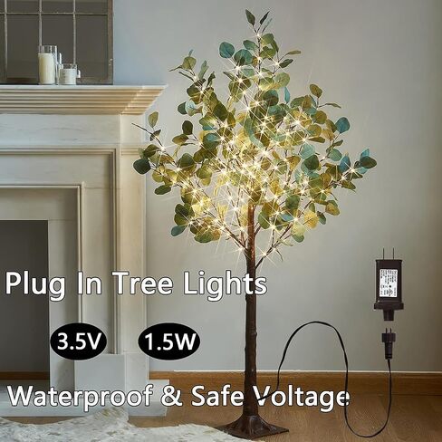 Fudios Lighted Olive Trees Artificial 4ft 160 LED Fairy Light for Decoration Inside Outside, Lit Fake Tree Electric Greenery Lights for Christmas Wedding Holiday Home Decor in Kuwait