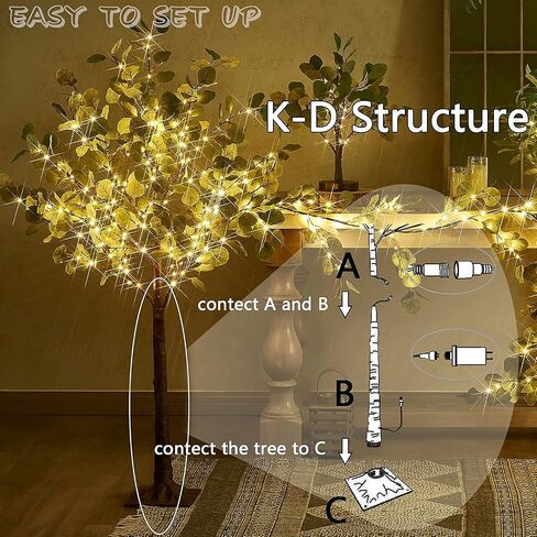 Fudios Lighted Olive Trees Artificial 4ft 160 LED Fairy Light for Decoration Inside Outside, Lit Fake Tree Electric Greenery Lights for Christmas Wedding Holiday Home Decor in Kuwait