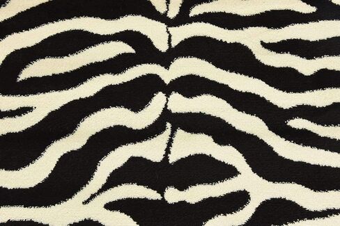 Unique Loom Wildlife Collection Area Rug - Okapi (3' 3" x 5' 3" Rectangle Black/Cream) in Saudi Arabia