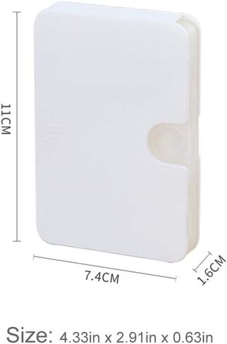 منظم أقراص محمول، صندوق حبوب منع الحمل للسفر للمحفظة والجيوب، 6 مقصورات معبأة بشكل جيد لحبوب الدرج 6 مقصورات لحمل الفيتامينات وزيت السمك والمكملات الغذائية والأدوية (أبيض) in Kuwait