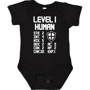inktastic Level 1 Human Baby Bodysuit