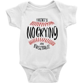 بدلة أطفال SiYooca No Crying In Baseball لحديثي الولادة للجنسين بأكمام قصيرة in Kuwait