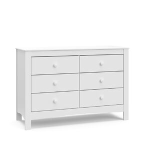 Graco Noah 6 Drawer Double Dresser (Pebble Gray) - GREENGUARD Gold Certified, 6 Drawer Double Dresser for Kids Bedroom, Universal Design for Nursery and Kids Bedroom in Kuwait
