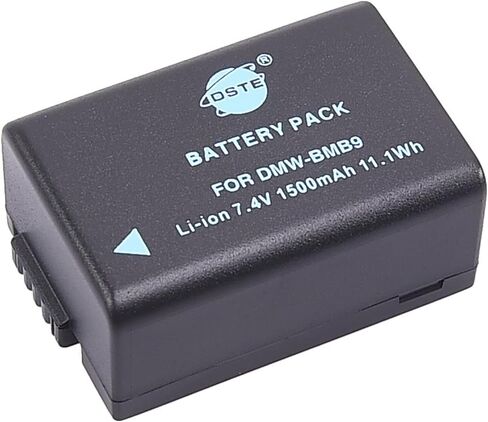 DSTE Replacement for 2pcs DMW-BMB9E DMW-BMB9 Battery + Rapid Dual Charger with Micro USB Cable Compatible Panasonic Lumix DMC-FZ40 FZ45 FZ47 FZ48 FZ60 FZ62 FZ70 FZ72 FZ80 FZ100 FZ150 as BP-DC9 in Saudi Arabia
