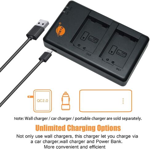 DSTE Replacement for 2pcs DMW-BMB9E DMW-BMB9 Battery + Rapid Dual Charger with Micro USB Cable Compatible Panasonic Lumix DMC-FZ40 FZ45 FZ47 FZ48 FZ60 FZ62 FZ70 FZ72 FZ80 FZ100 FZ150 as BP-DC9 in Saudi Arabia