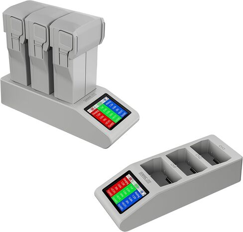 CENPIN Bettery Charging Hub for DJI Mini 4 Pro Drone, Intelligent Two-Way Battery Charger with LCD Display for DJI Mini 4 Pro/Mini 3 Pro/Mini 3, Charge up to 3 Batteries in Kuwait