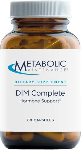 Metabolic Maintenance DIM Complete - 100mg Diindolylmethane Supplement with Vitamin E, B12 + Active Folate (60 Capsules) in Kuwait