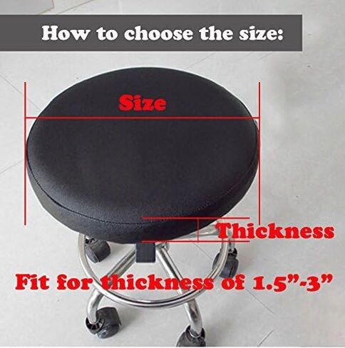 غطاء مقعد دائري من Augld مصنوع من الجلد الصناعي المقاوم للماء مقاس 12.5 بوصة باللون الأحمر in Kuwait