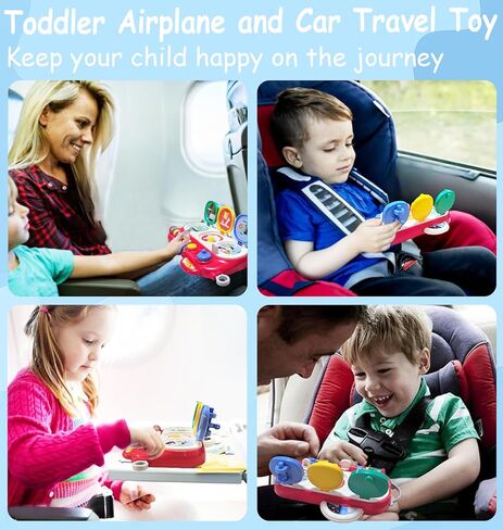 لوحة مشغولة للأطفال الصغار من FBesteam - ألعاب مونتيسوري لعمر 1 2 3 4 سنوات من الأولاد والبنات الحسية، أساسيات السفر بالطائرة للأطفال بعمر 18 شهرًا، تعلم المهارات الحركية الدقيقة، هدايا عيد ميلاد الأطفال الصغار in Kuwait