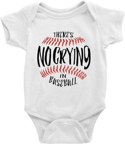 بدلة أطفال SiYooca No Crying In Baseball لحديثي الولادة للجنسين بأكمام قصيرة in Kuwait