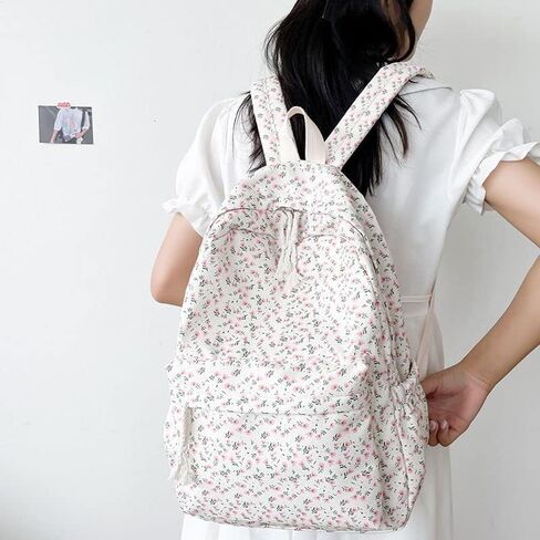 حقيبة ظهر CHERSE اللطيفة مع ملحقات الدب الجمالية Kawaii stuff Y2K حقيبة ظهر Preppy كتف كتب (أسود) in Kuwait