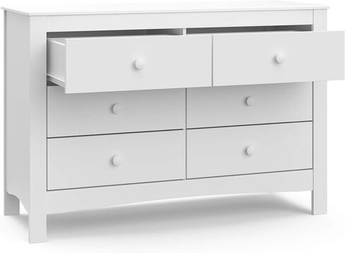 جراكو خزانة بـ3 ادراج مع جزء علوي لتغيير الحفاضات من نوح، خزانة ملابس للاطفال والرضع، تصميم عالمي لغرفة نوم الاطفال، رمادي محبب in Kuwait