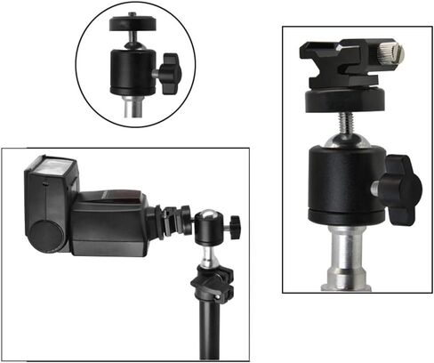 رأس كرة صغيرة من Lunies لهاتف HTC Vive LighProfes Base Station كاميرا HTC 360 درجة محول ثلاثي ثلاثي الكرات حامل كاميرا 1/4 برغي قطعتان in Kuwait