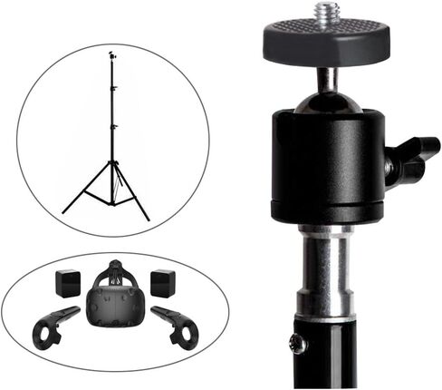 رأس كرة صغيرة من Lunies لهاتف HTC Vive LighProfes Base Station كاميرا HTC 360 درجة محول ثلاثي ثلاثي الكرات حامل كاميرا 1/4 برغي قطعتان in Kuwait