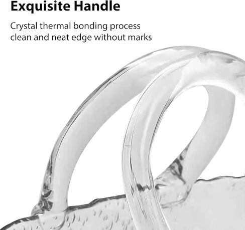 مزهرية حقيبة زجاجية AmaCielo، مزهريات زجاجية وعاء السمك، مزهرية زجاجية شفافة مصنوعة يدويًا على شكل حقيبة يد، مزهرية زجاجية بتصميم فريد مع فقاعات، لتنسيق الزهور، ديكور منزلي لحفلات الزفاف (أخضر فاتح) in Kuwait