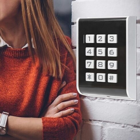 Door Keyboard Access Controller, 2000 Users, RFID Password, Door Entry Card Reader, Backlit Keyboard, Tamper Alarm, Suitable for Hospitals, Building in Kuwait