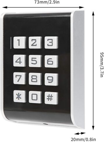 Door Keyboard Access Controller, 2000 Users, RFID Password, Door Entry Card Reader, Backlit Keyboard, Tamper Alarm, Suitable for Hospitals, Building in Kuwait