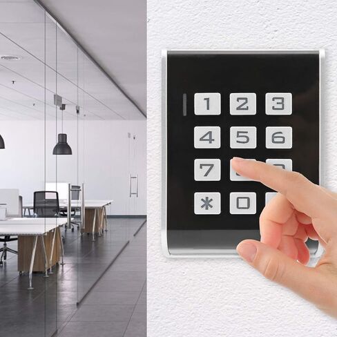 Door Keyboard Access Controller, 2000 Users, RFID Password, Door Entry Card Reader, Backlit Keyboard, Tamper Alarm, Suitable for Hospitals, Building in Kuwait