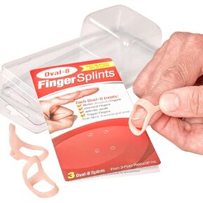 3-Point Products Oval-8 Finger Splints, Sizes 6, 7, 8, Pack of 3, Beige in Kuwait