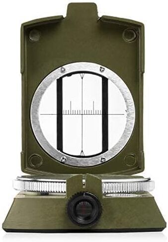 Swiss Safe Multifunction Military Survival Compass (Army Green) - Premium Navigational Compass for Camping, Hiking, Outdoors & Emergency Survival Situations in Kuwait