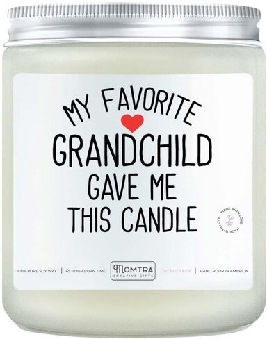 Grandma Gifts from Grandchildren / Granddaughter - 8oz Lavender Candle - Idea for Best Grandma, Mothers Day, Promoted to, Great Birthday, First Time, to Be That She Will Love in Saudi Arabia