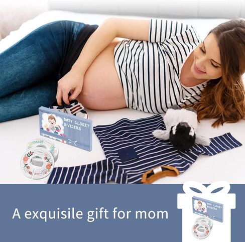 فواصل حجم خزانة الأطفال، مجموعة من 8 فواصل لملابس خزانة الأطفال، فواصل تنظيم مقاسات ملابس الأطفال الصغار (نمط الزهور) in Kuwait