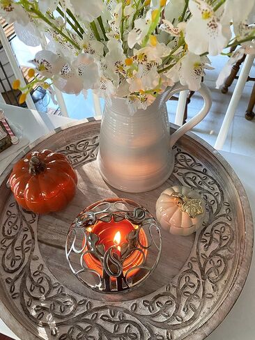 Peek Product Designs Adjustable Candle Topper for Jar Candles - Paisley - Candle Cover Shade Sleeves Candle Lid in Saudi Arabia