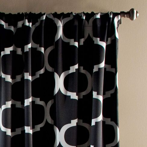 Lush Decor Geo Valance, 18 x 52, Navy in Saudi Arabia