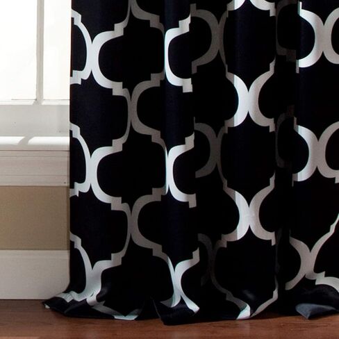Lush Decor Geo Valance, 18 x 52, Navy in Saudi Arabia