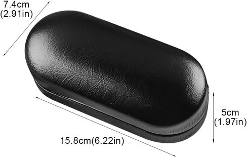 حافظة نظارة KASCLINO 2 في 1، حافظة نظارة بطبقة مزدوجة لإطارين، حافظة عدسات لاصقة مع مزيل ملاقط مرآة، حافظة حماية صلبة لصندوق العدسات اللاصقة للرجال والنساء in Kuwait