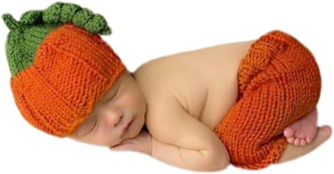 دعائم التصوير الوليد بوي فتاة طفل هالوين صور أبسى لطيف اليقطين الكرتون الكروشيه البلوزات قبعة السراويل الدعائم التصوير in Kuwait