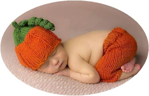 دعائم التصوير الوليد بوي فتاة طفل هالوين صور أبسى لطيف اليقطين الكرتون الكروشيه البلوزات قبعة السراويل الدعائم التصوير in Kuwait