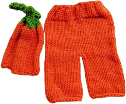 دعائم التصوير الوليد بوي فتاة طفل هالوين صور أبسى لطيف اليقطين الكرتون الكروشيه البلوزات قبعة السراويل الدعائم التصوير in Kuwait