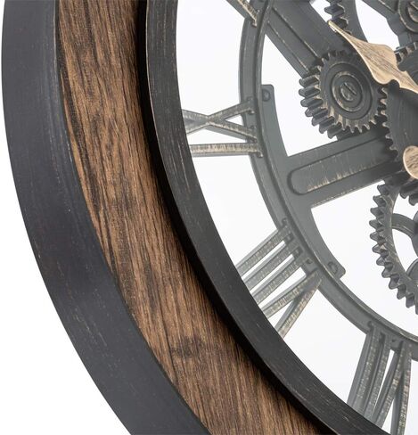 ساعة حائط كبيرة مزخرفة وخفيفة الوزن 20 بوصة من باسيفيك باي بورنهايم صامتة، غير موقوتة من الألومنيوم، قرص ثلاثي الأبعاد، أرقام رومانية سهلة القراءة، تعمل ببطارية كوارتز ، غطاء وجه زجاجي in Kuwait