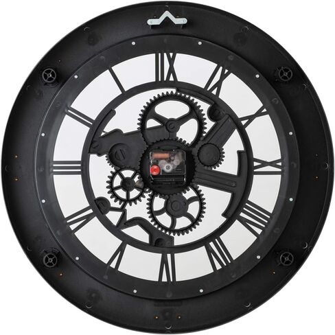 ساعة حائط كبيرة مزخرفة وخفيفة الوزن 20 بوصة من باسيفيك باي بورنهايم صامتة، غير موقوتة من الألومنيوم، قرص ثلاثي الأبعاد، أرقام رومانية سهلة القراءة، تعمل ببطارية كوارتز ، غطاء وجه زجاجي in Kuwait