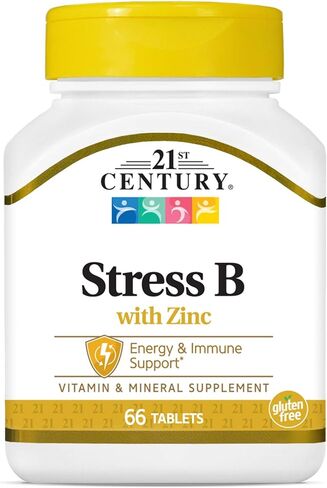 21st Century Stress B with Zinc Tablets, 66 Count (Pack of 2) in Saudi Arabia