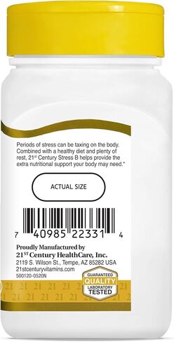 21st Century Stress B with Zinc Tablets, 66 Count (Pack of 2) in Saudi Arabia