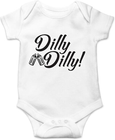 AW Fashions Dilly Dilly - اشرب وهتف مع الأب، صديق الأب للشرب - بدلة أطفال لطيفة من قطعة واحدة in Saudi Arabia