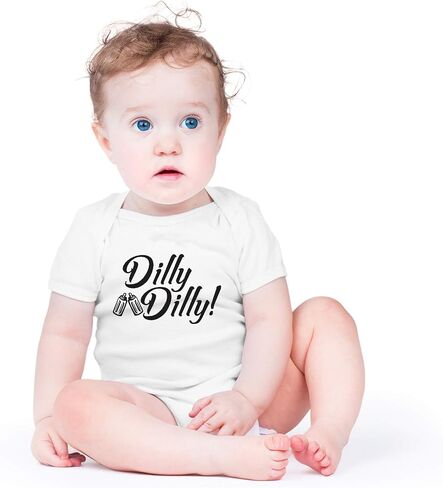 AW Fashions Dilly Dilly - اشرب وهتف مع الأب، صديق الأب للشرب - بدلة أطفال لطيفة من قطعة واحدة in Saudi Arabia