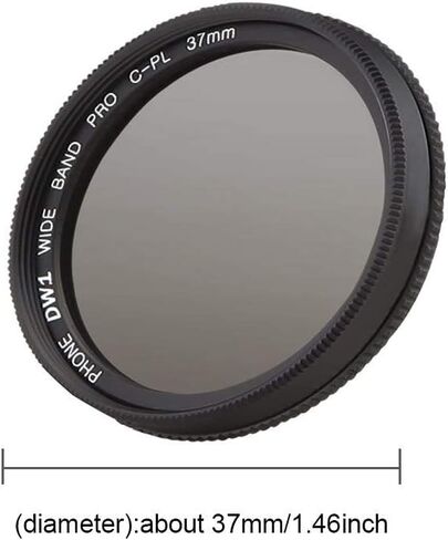 37MM Phone Camera Lens,Portable External CPL Filter Circular Polarizer Macro and Wide Angle Lens Universal Phone Camera Lens with Storage Box in Kuwait