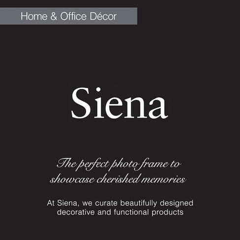 Siena Slim Border Picture Frame, Tarnish Resistant Finish, Perfect Photo Frame for any End Table, Credenza, Shelf, or Nightstand, Silver 3x3 in Saudi Arabia