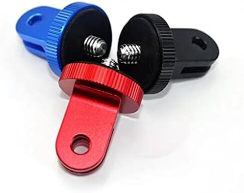 محول حامل ثلاثي القوائم من الالومنيوم، محول تثبيت للكاميرا، محول ثلاثي القوائم 1/4 انش -20 متوافق مع كاميرات جو برو هيرو سوني شاومي واي اي اس جيه كام وغيرها من الملحقات القياسية 1/4 (عبوة من 3 قطع) in Kuwait