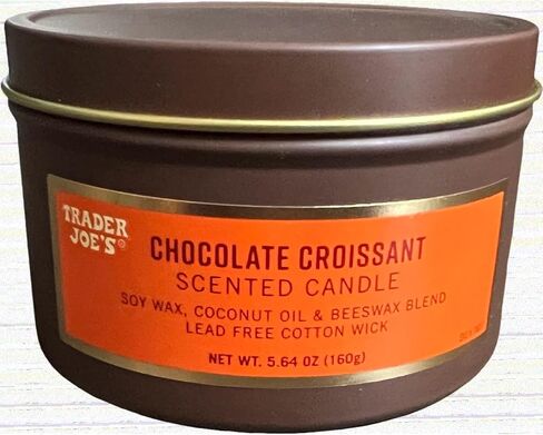 شمعة معطرة بالكرواسون بالشوكولاتة من Trader Joe، 5.64 أونصة (عبوة من قطعة واحدة) in Saudi Arabia