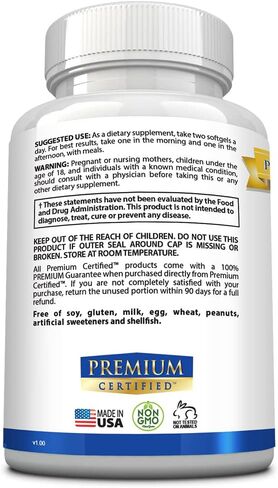 Premium Certified Black Seed Oil - Extra Strength Cold Pressed Nigella Sativa, Non-GMO - 2% Thymoquinone - 60 Softgels - Immune, Respiratory, and Cardiovascular Health in Kuwait