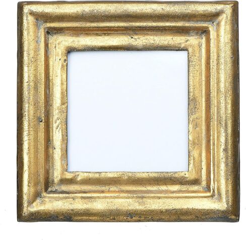 Creative Co-Op Antiqued Gold Square Picture Frame (Holds 3.5" x 3.5" Photo) in Saudi Arabia