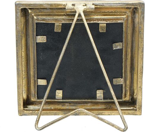 Creative Co-Op Antiqued Gold Square Picture Frame (Holds 3.5" x 3.5" Photo) in Saudi Arabia